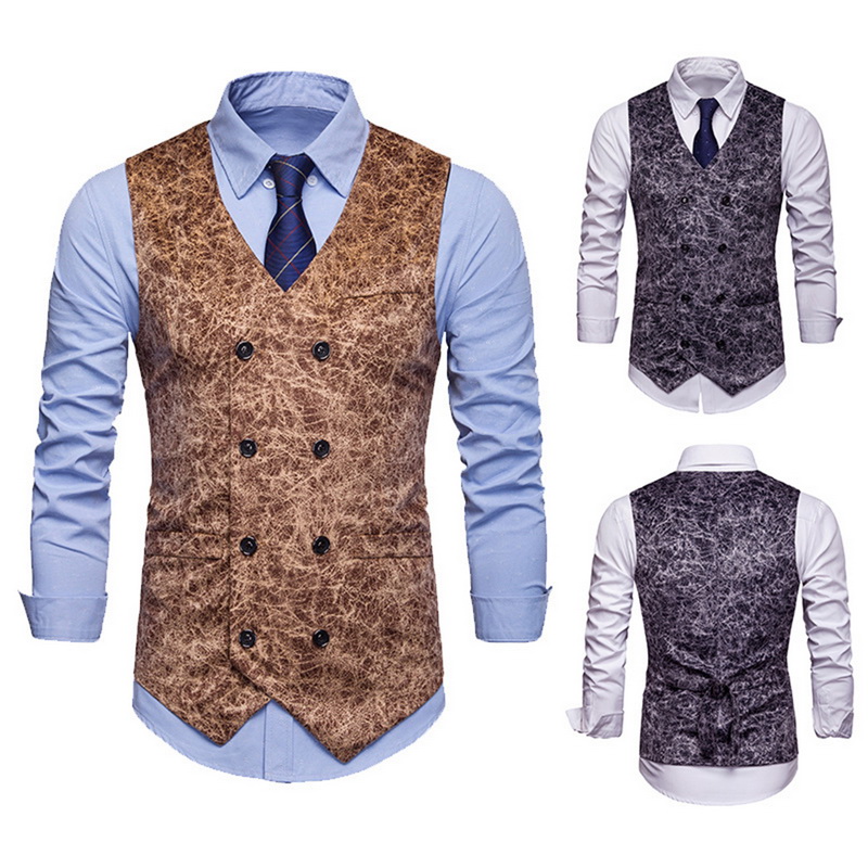 Men/'s Dress Suit Vest Formal Business Wedding Tuxedo Waistcoat Jacket Coat Tops