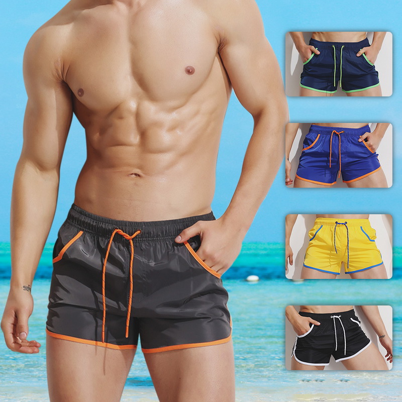 Boys Hawaiian Quick Dry Swim Trunks Slim Fit Sports Board Shorts Beachwear Pants