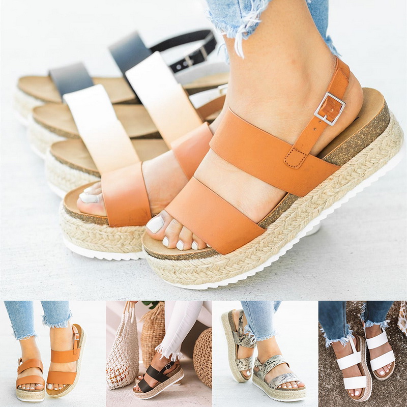 flat platform espadrille sandals