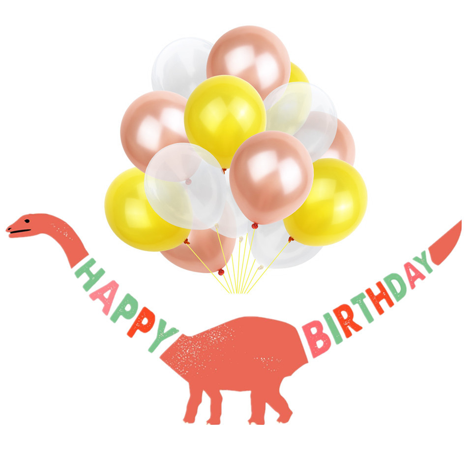 Invitations Cuisine Maison Generique Anniversaire Dinosaure Decoration Enfants Garcon Fille 48 Ballons 1 Banniere