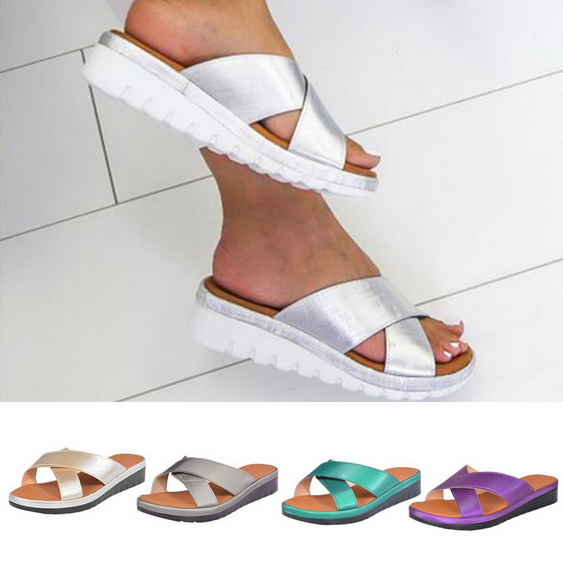 Women Soft Flip Flops Casual Home Open Toe Slippers Flat Sandals Beach Shoes h8