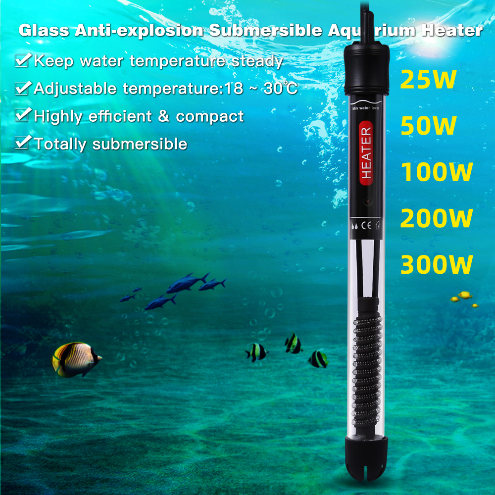 Aquarium Heater Fish Tank Heater Auto Aquarium Heater 25W Fish Tank Heater