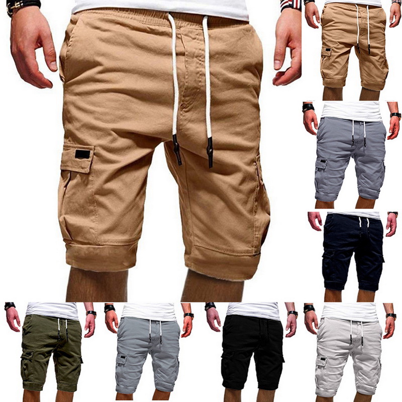 cargo shorts elastic waistband