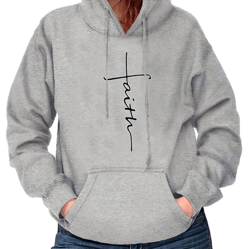 Womens Hoodie Jesus Religious Worship Sweatshirt Christianity Pullover Hooded LO eBay