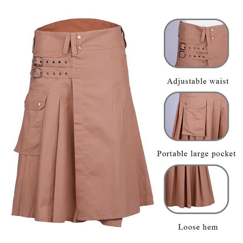 Men Traditional Skirt Scottish Kilts Classic Skirt Dress Leisure Plaid ...