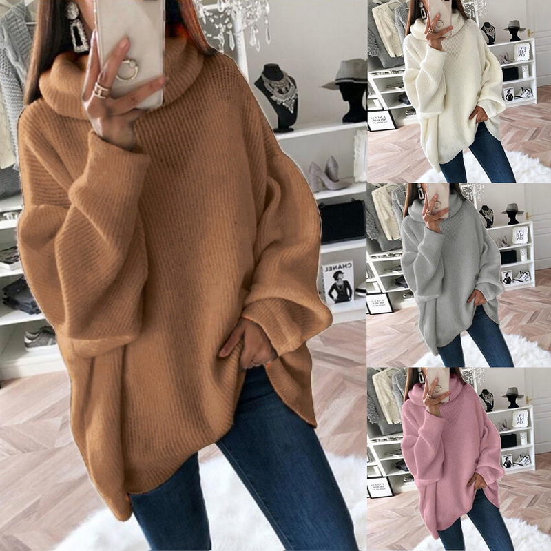 Women/'s Slim Knitted Half-Turtleneck Cashmere wool Jumper Pullover Sweater 2019