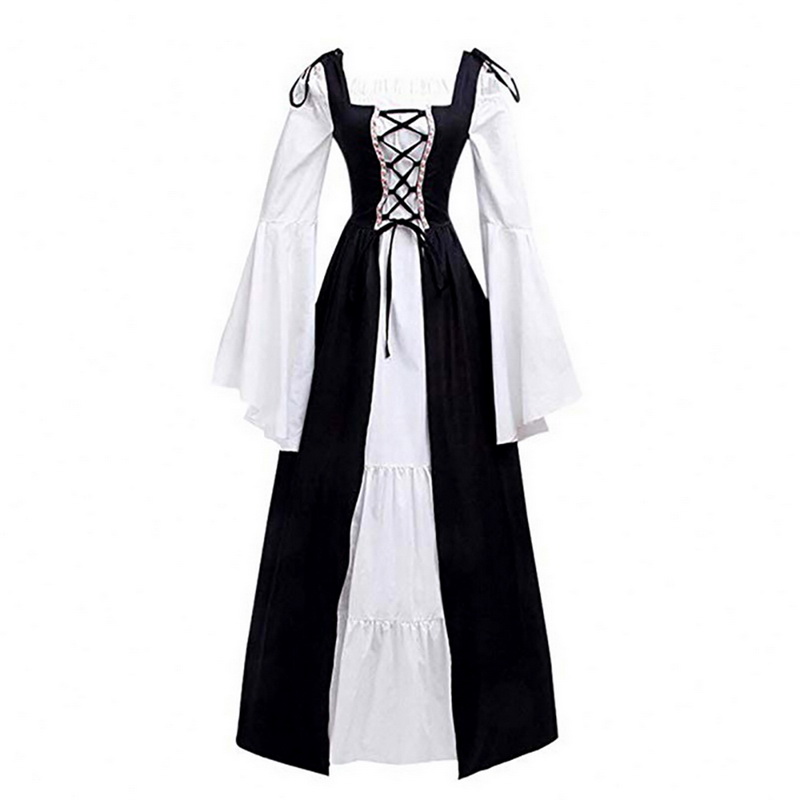 Mythic Renaissance Medieval Irish Costume Over Dress /& Cream Chemise Set