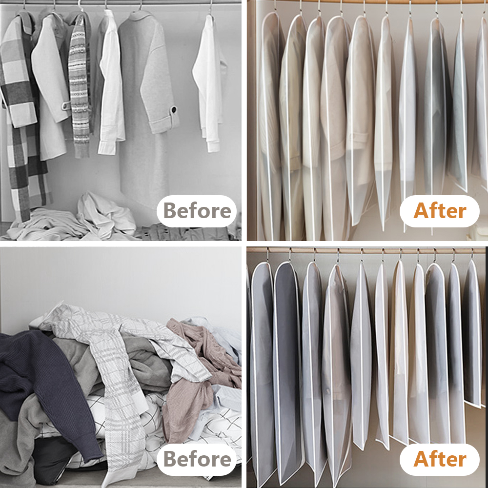 PEVE Closet Organizer Clothes Storage Bag Suit Dress Dust-proof Cover Hot