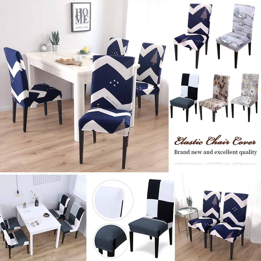 Chaise/ Couvre Housse Court Chaise Couvre Stretch Chaise Couvre Tabouret Housse Chaise Housses De Protection Housses de Chaise Chaise Haute Housses Gray
