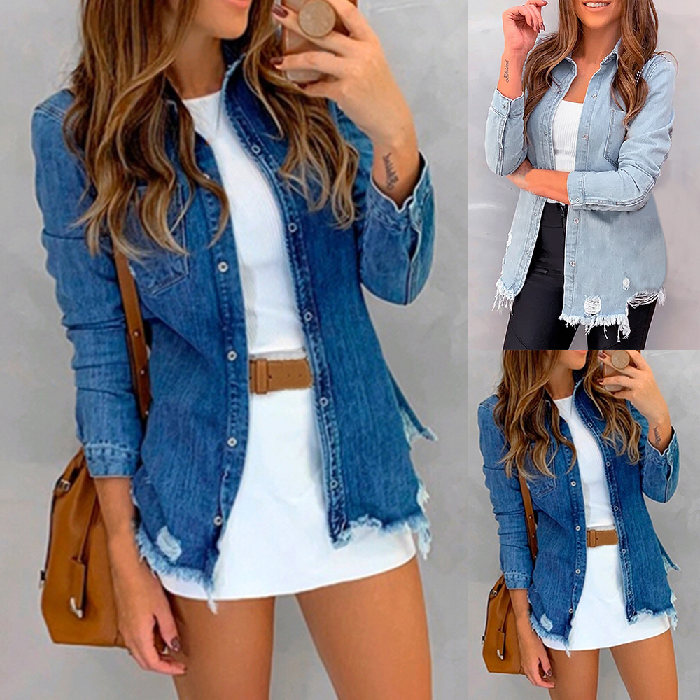 shirt with jeans jacket