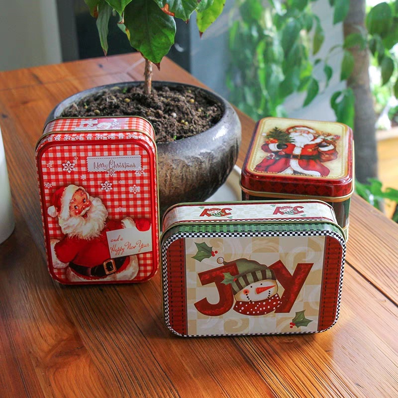 christmas tin containers