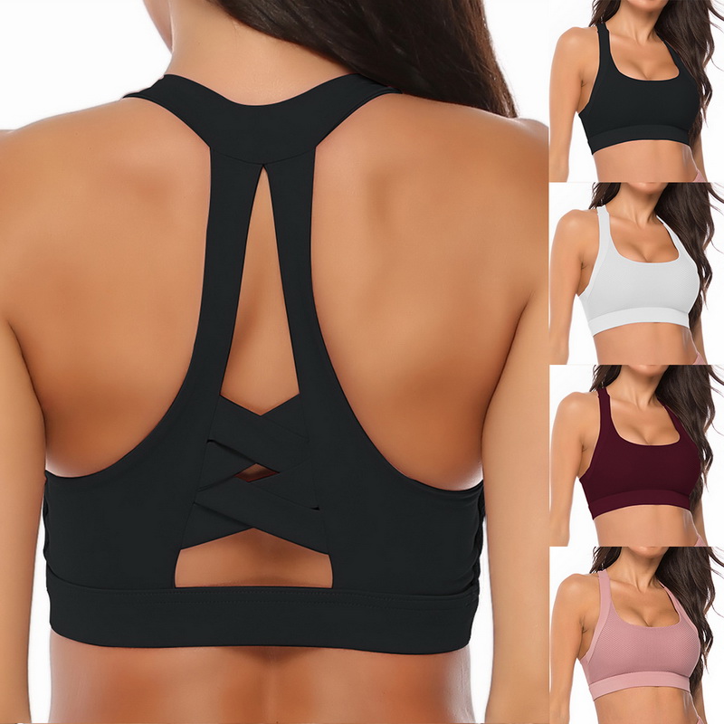 crossover sports bra