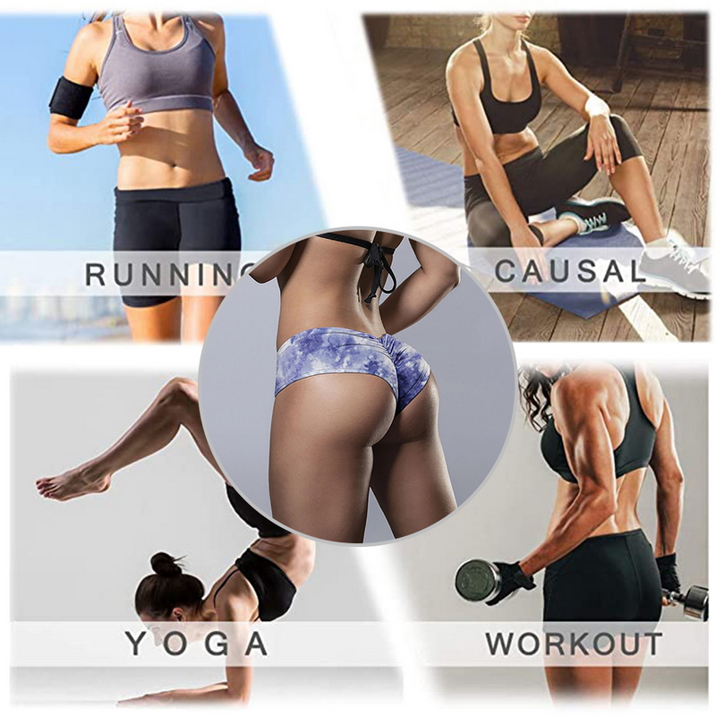 Women Sports Shorts Yoga Skinny Shorts Gym Training Printed Shorts Underwear/&