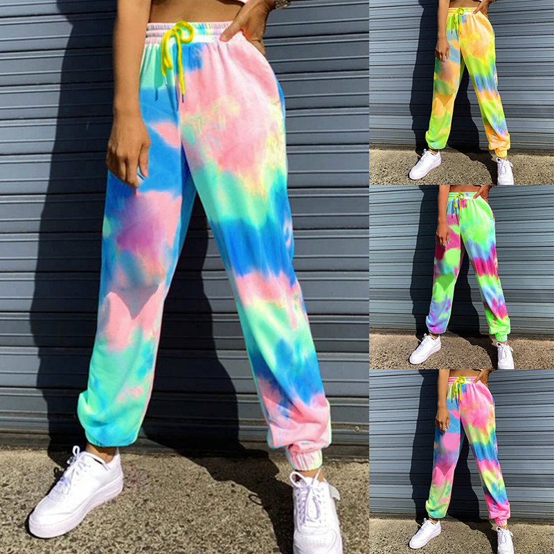 tie dye sweatpants women's