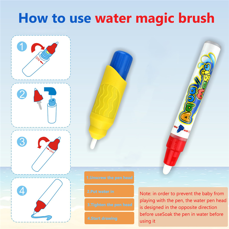 100x70cm Children Water Canvas Reusable Blankets Kids Drawing Tools