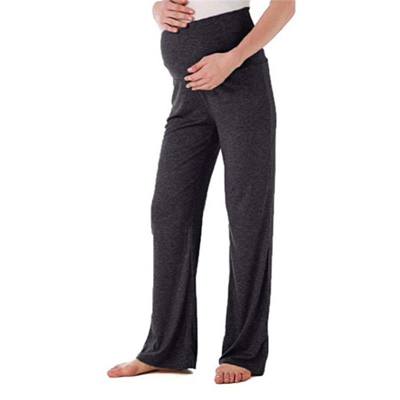 US Maternity Trousers Pregnancy Pants Casual Yoga Over Bump Joggers ...