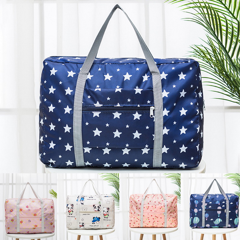 Travel Luggage Duffle Bag Lightweight Portable Handbag Fruits And Veggies Pattern Large Capacity Waterproof Foldable Storage Tote