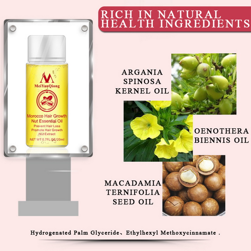 20ml Men Women Nut Hair Oil Hair Care Essential Oil Hair Growth