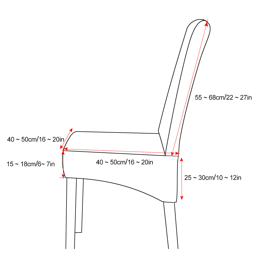 Details About Us Universal Stretch Chair Covers Protector Slipcovers Dining Room Party