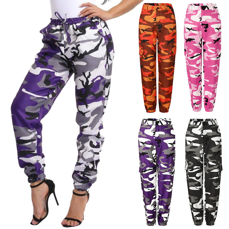 cargo camo joggers womens