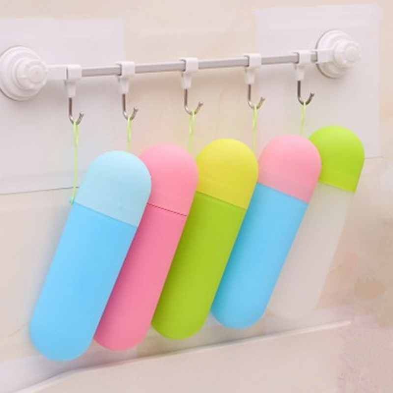 Newest Travel Toothbrush Box Tube Portable Toothbrush Toothpaste Box With Cover