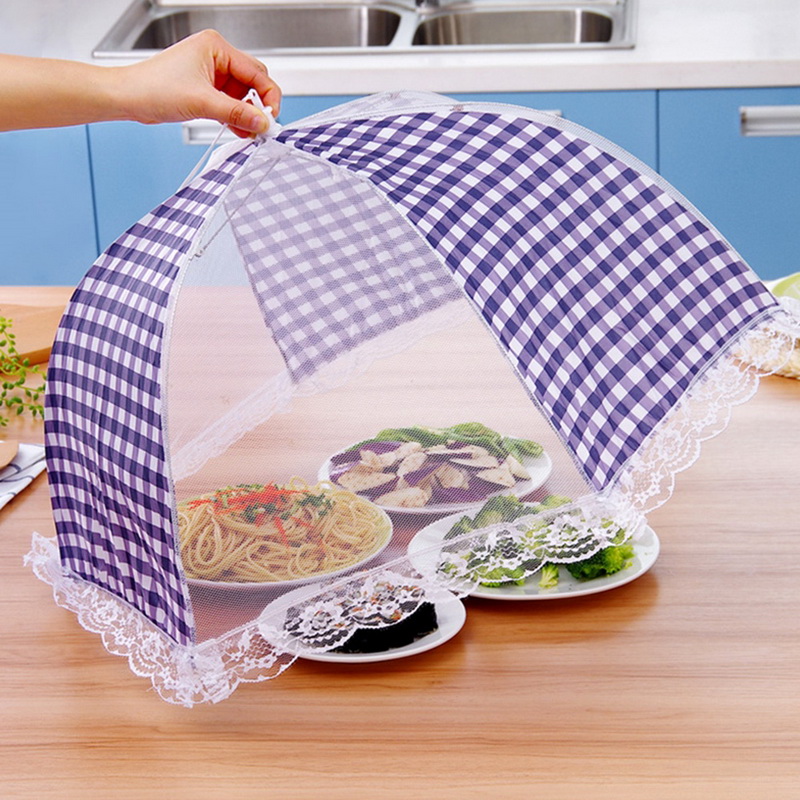 1x-Up Food Cover Tents Mesh Umbrella Picnic Party Folding D Kitchen Tent A7Q0