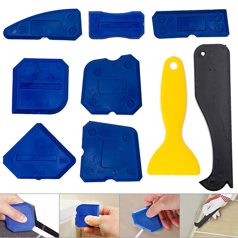 18Pcs Silicone Sealant Spreader Scraper Caulking Remover Grout Caulk Nozzle Tool