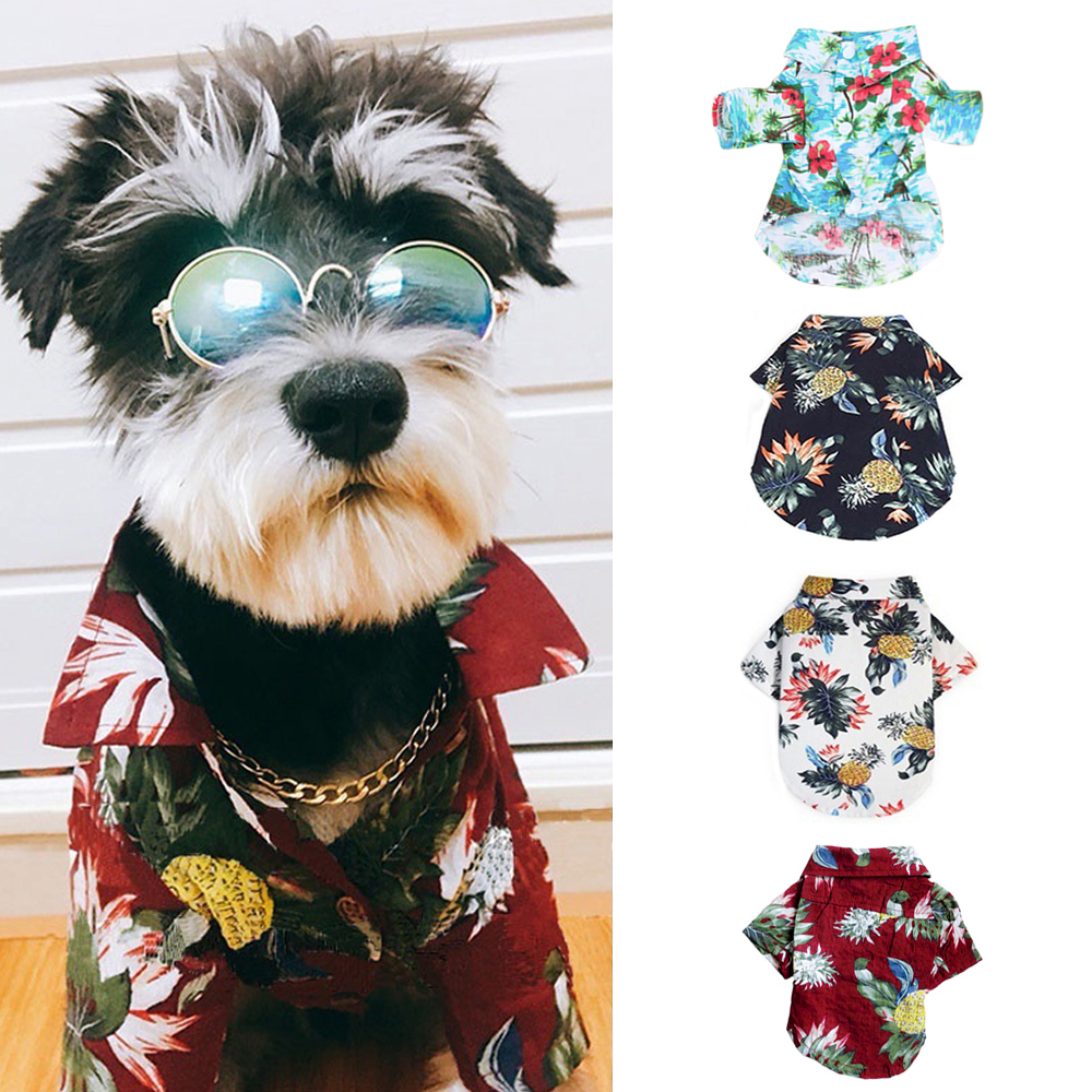 puppy hawaiian shirt