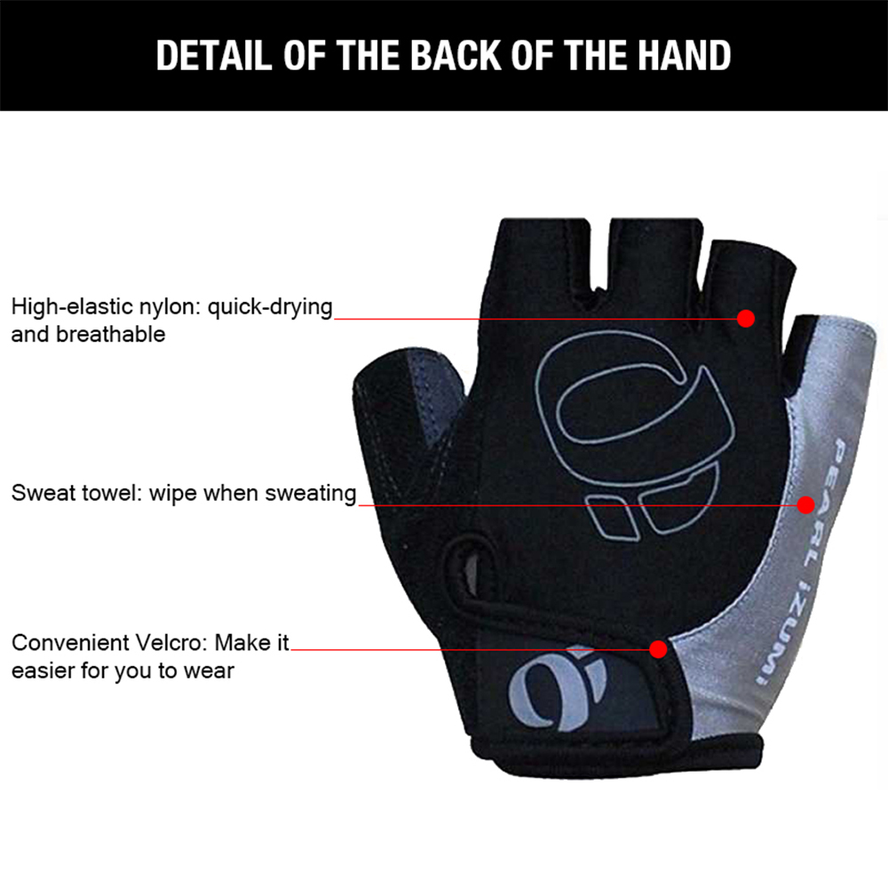 Cycling Gloves Fingerless Windproof Half Finger MTB Road Bike Shockproof Mens