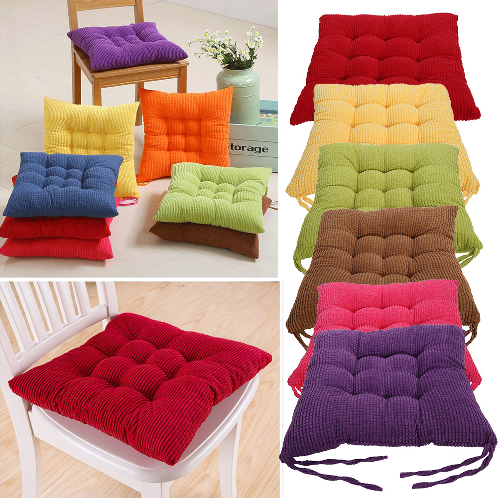 cushions chair seat kitchen dining cushion garden colourful tie pad