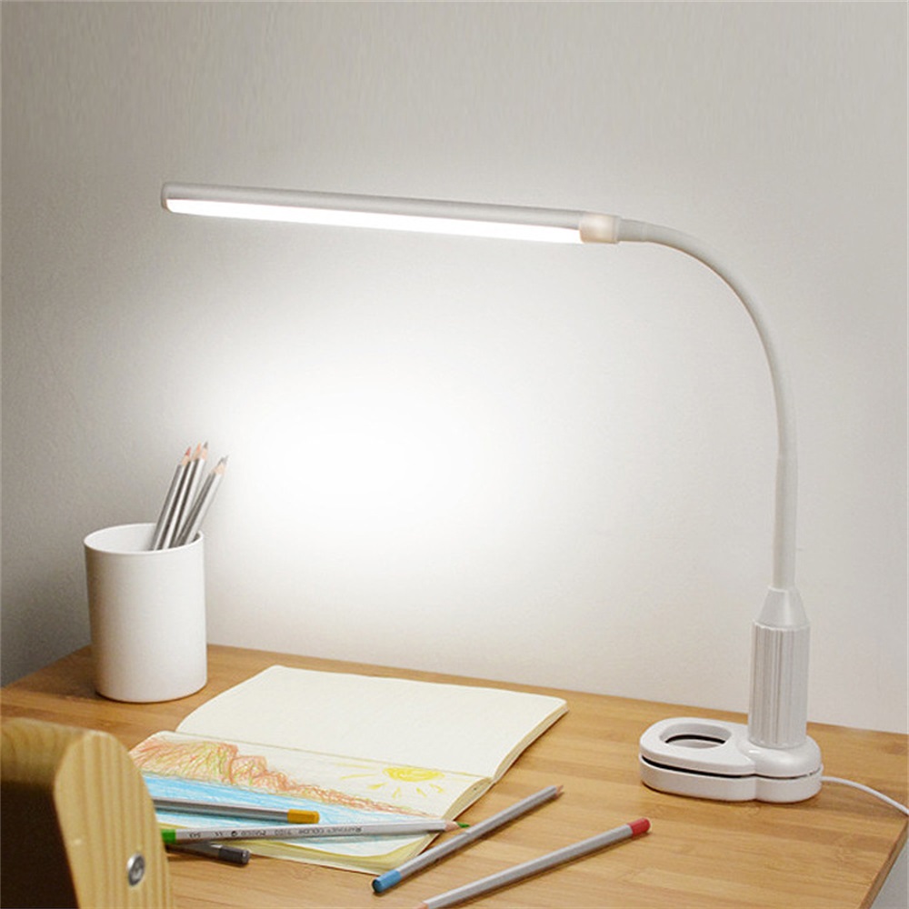 500lm LED Klemmleuchte Klemmlampe Tischleuchte Lernlampe dimmbare Lampe LED