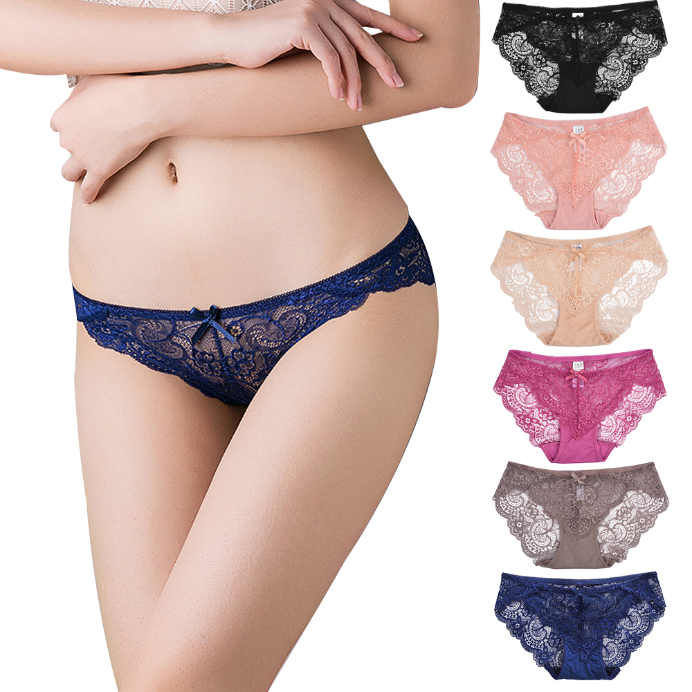 Damen Slip Panty Unterwäsche Shorts Slip Spitze Spitzenhöschen Höschen S//M//L//XL