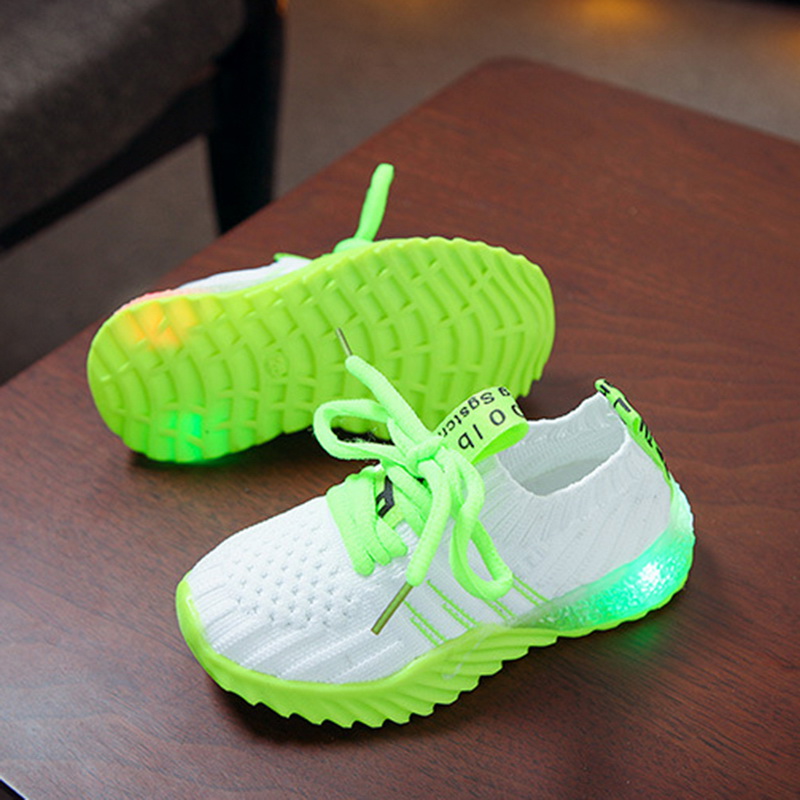 Kinder Baby Schuhe Soft Sneaker lED Bunt Halbschuhe Turnschuhe Freizeitschuhe ho